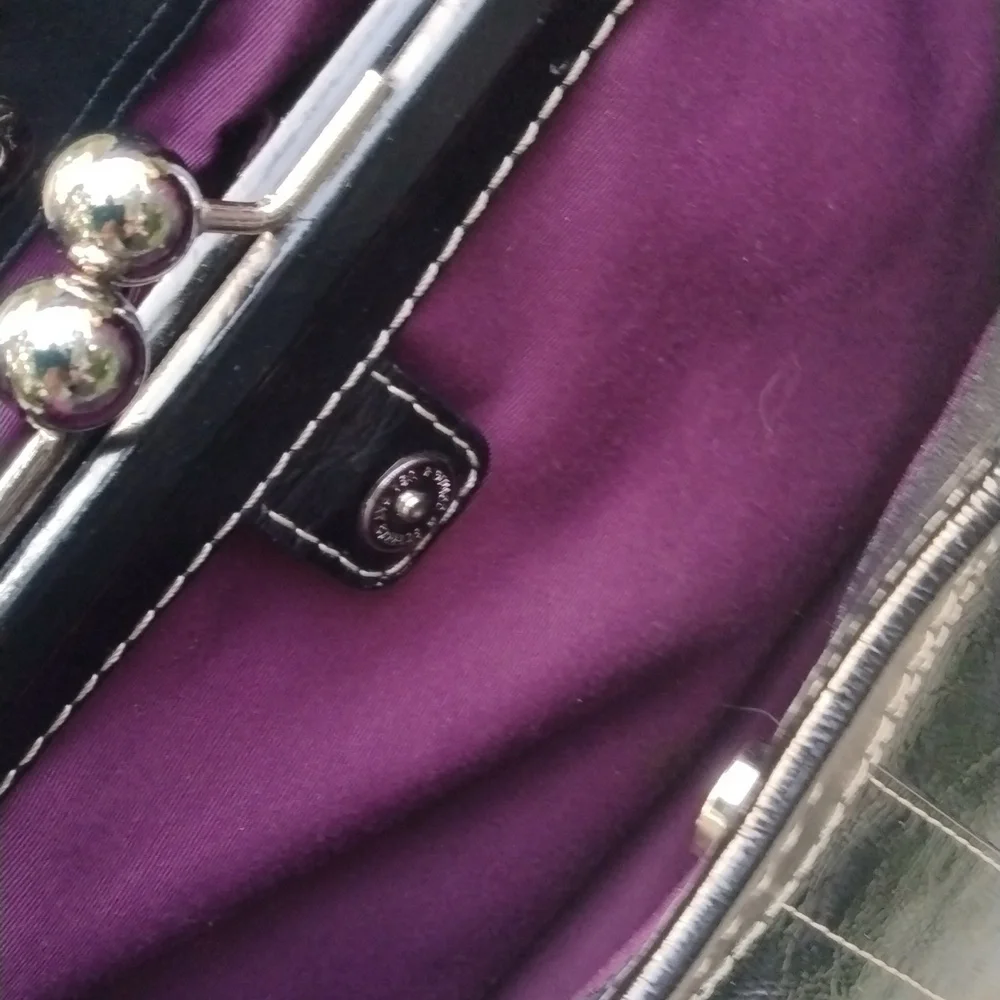 Coach Ergo Pleated Leather Kiss Lock Shoulder Bag, Vintage